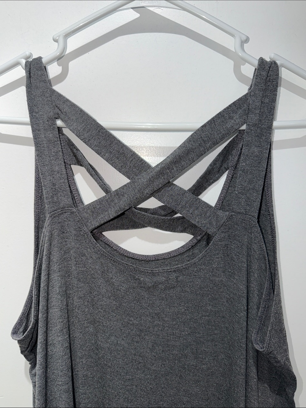 Maurices Charcoal Gray Sleeveless Midi Dress with Crisscross Back - Picture 5 of 5